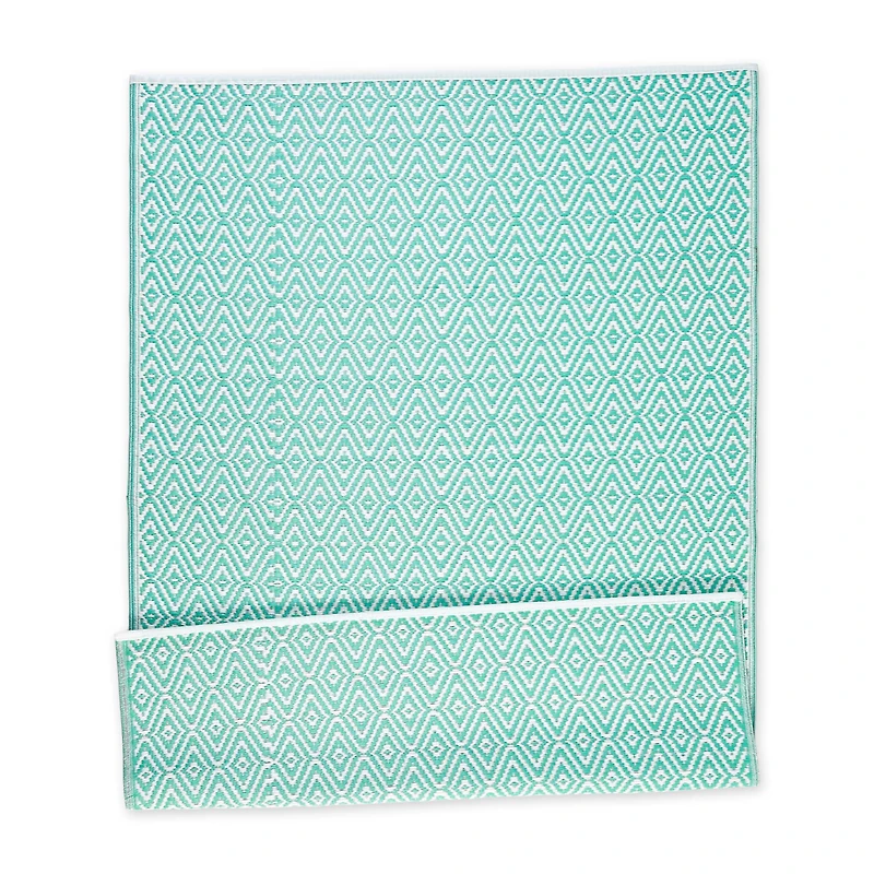 DII® Aqua Diamond Outdoor Rug, 4ft. x 6ft.