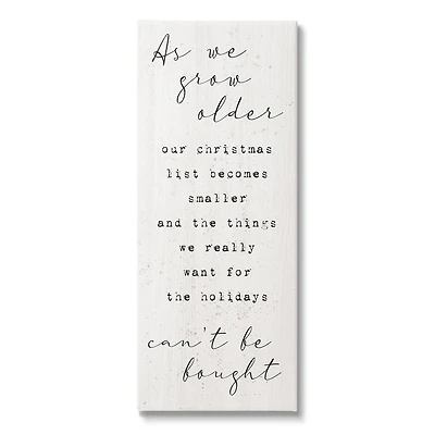 Stupell Industries Gifts That Can't Be Bought Holiday Canvas Wall Art