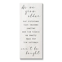 Stupell Industries Gifts That Can't Be Bought Holiday Canvas Wall Art