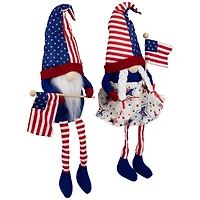 21" Stars & Stripes Patriotic Gnome Set
