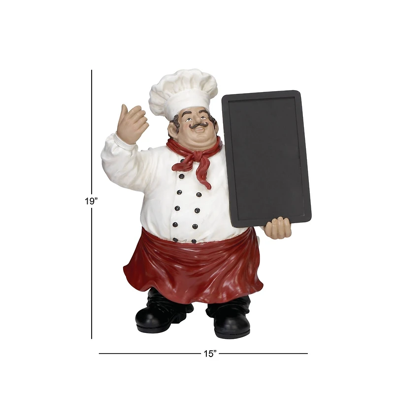 19" Chef with Chalkboard Sign