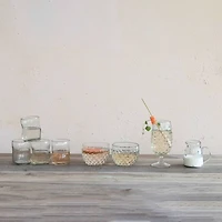 Hello Honey® 7oz. Clear Organic-Shaped Reclaimed Glass Drinking Glasses, 12ct.