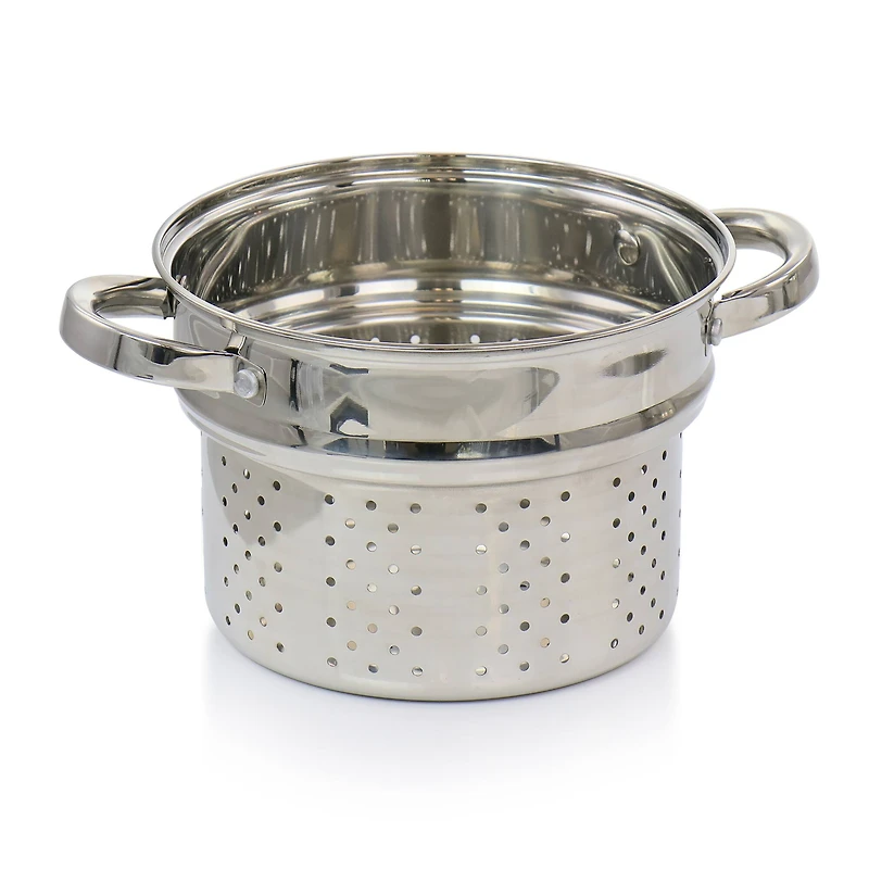 Oster Sangerfield 5qt. Stainless Steel Pasta Pot with Steamer Insert and Basket
