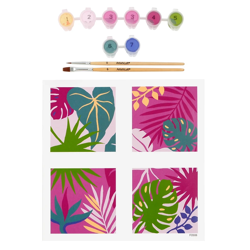 Foliage Paint-by-Number Gallery Mini Kit by Artist's Loft®