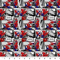 Marvel® Packed Spider-Man Comic Cotton Fabric