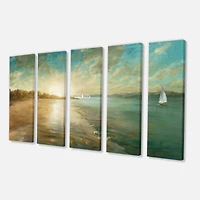 Designart - Coastal Pastel Horizon