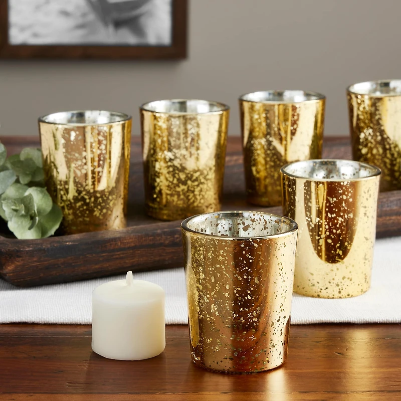 12 Packs: 6 ct. (72 total) Mercury Glass Votive Holders by Ashland®  Élégance™