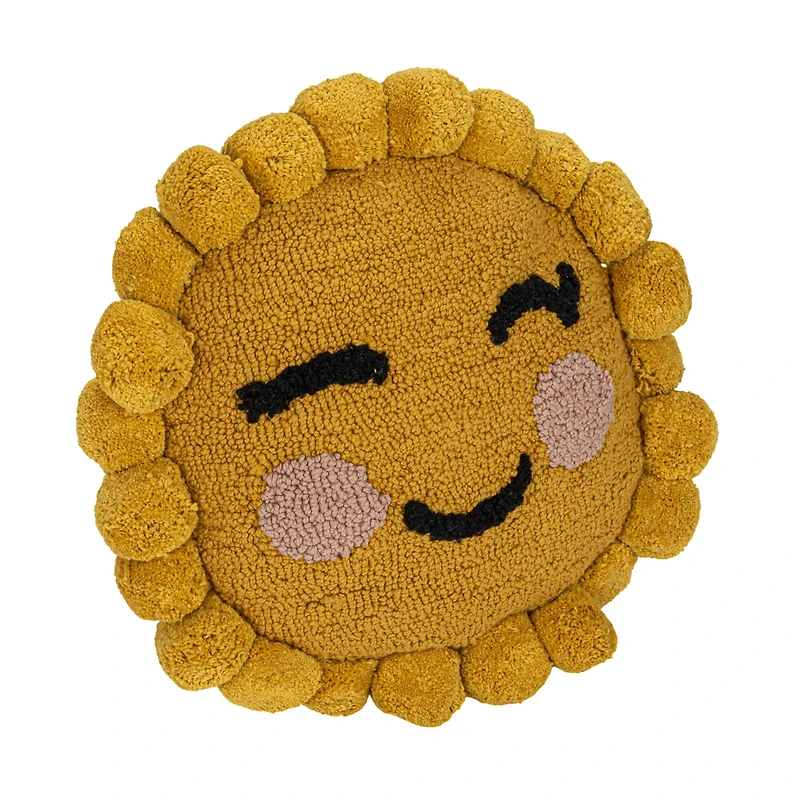 Hello Honey® 12" Sun Shaped Cotton Punch Hook Pillow