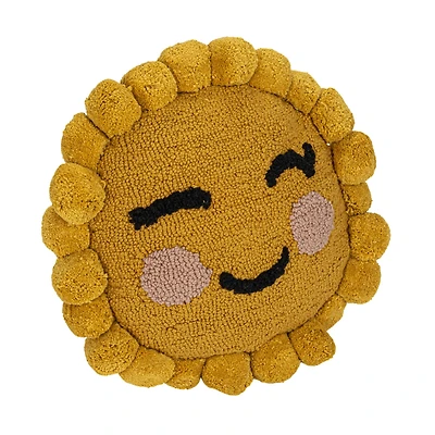 Hello Honey® 12" Sun Shaped Cotton Punch Hook Pillow