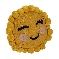 Hello Honey® 12" Sun Shaped Cotton Punch Hook Pillow