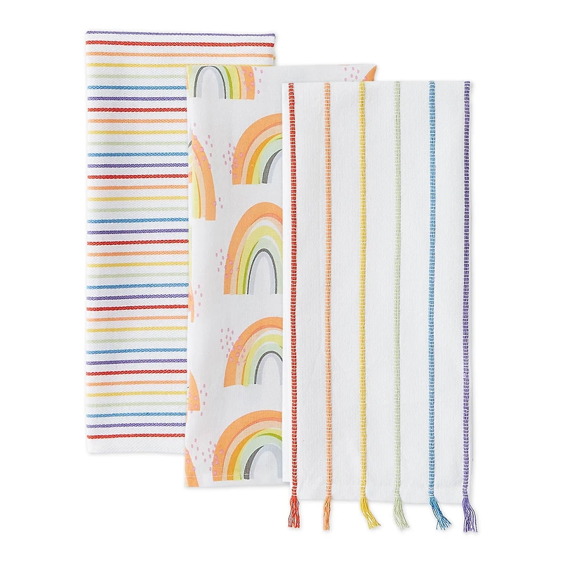 Assorted Rainbow Dishtowel (Set of 3)