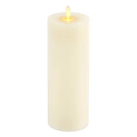 3" x 8" Moving Flame LED Wax Pillar Candle by Ashland