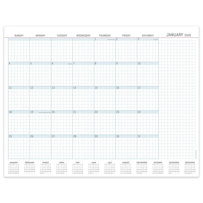 2026 Professional Desk Pad Monthly Blotter Calendar
