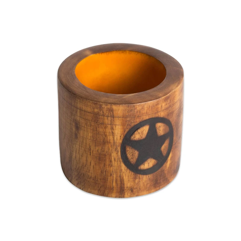 Lone Star Wood Napkin Ring, 6ct.