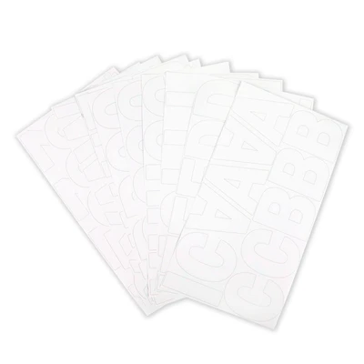12 Pack: White Alphabet Stickers by Recollections™