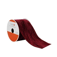 2.5" x 3yd. Burgundy Wired Velvet Ribbon by Celebrate It® Blush Romance