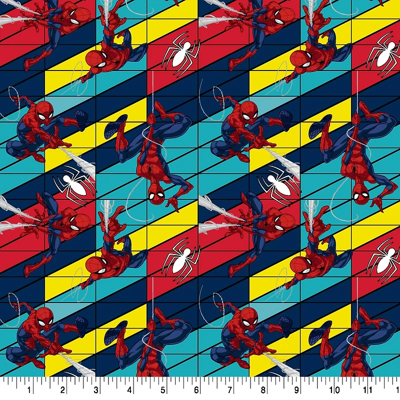 Marvel® Spider-Man Swinging Cotton Fabric