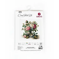 Luca-S Vase with Roses Counted Cross Stitch Kit