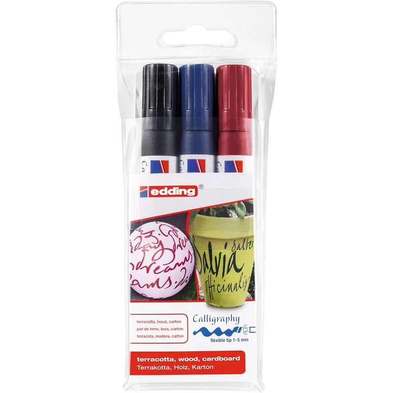 Edding® 1455 Flexible Nib Calligraphy Marker Set
