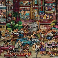 Hart Puzzles Elephant Walk by Jennifer Garant 1,000 Piece Jigsaw Puzzle