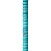 Turquoise Dyed Reconstituted Howlite Heishi Beads, 8mm by Bead Landing™