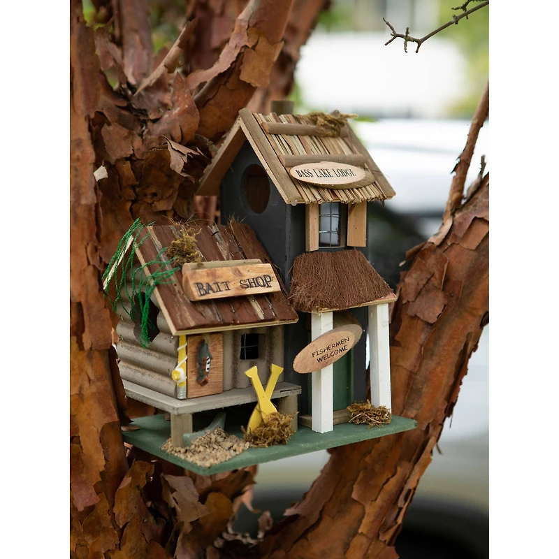 10.25" Bass Lake Lodge Birdhouse