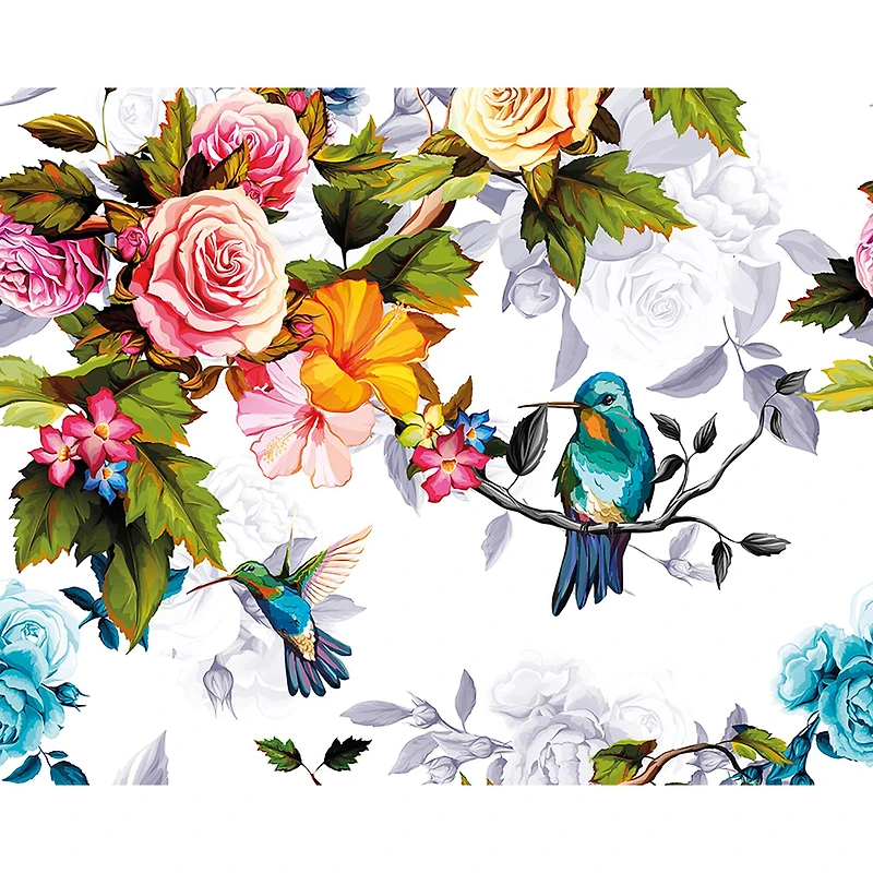 ohpopsi Hummingbird Garden Wall Mural