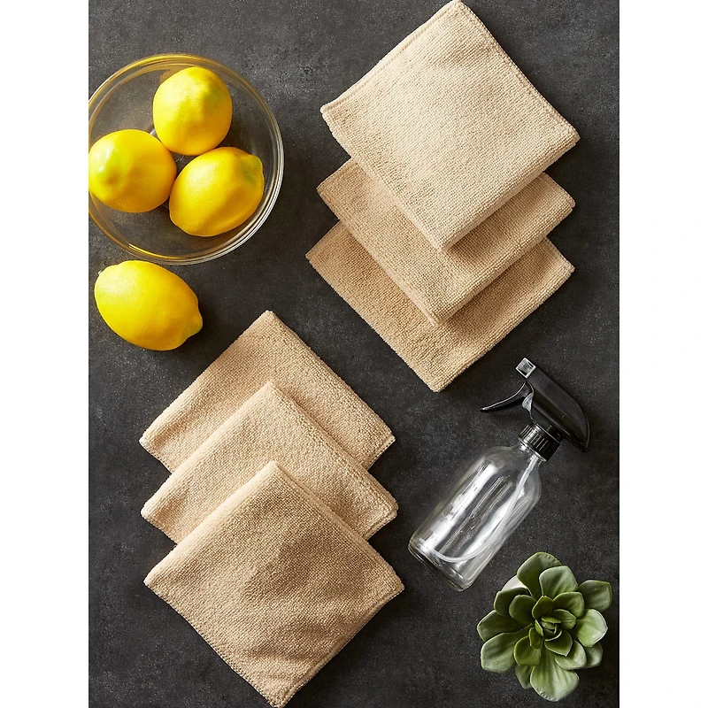 DII® Taupe Essential Microfiber Dishcloth, 6ct.