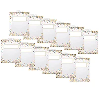 Ashley Productions® 11" x 16" Hanging Confetti Pattern Storage/Book Bags, 12ct.
