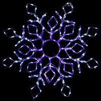23" Lighted Snowflake Window Silhouette Christmas Decoration