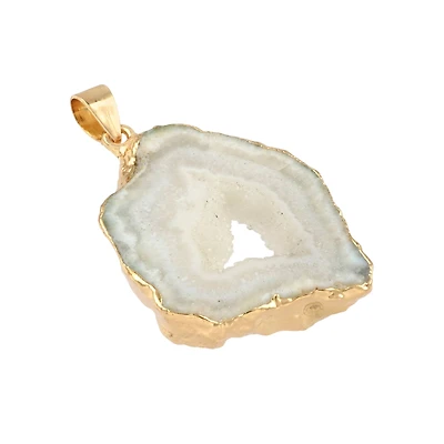 Dyed Natural Druzy Agate Pendant by Bead Landing™