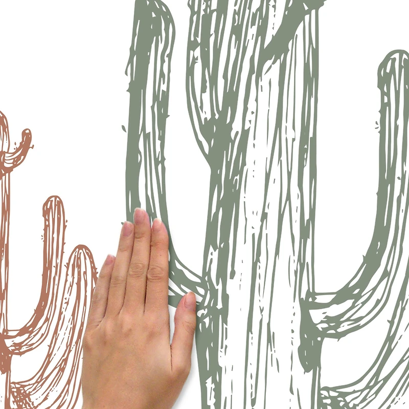 RoomMates Mr. Kate Hand-Drawn Cactus Peel & Stick Wall Decals