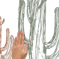 RoomMates Mr. Kate Hand-Drawn Cactus Peel & Stick Wall Decals