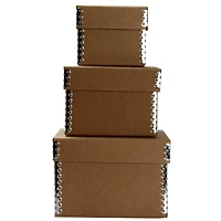 JAM Paper Natural Kraft Nesting Box Set