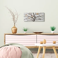 Stupell Industries Cats In The Tree Animal Pet Black Grey Painting Canvas Wall Art