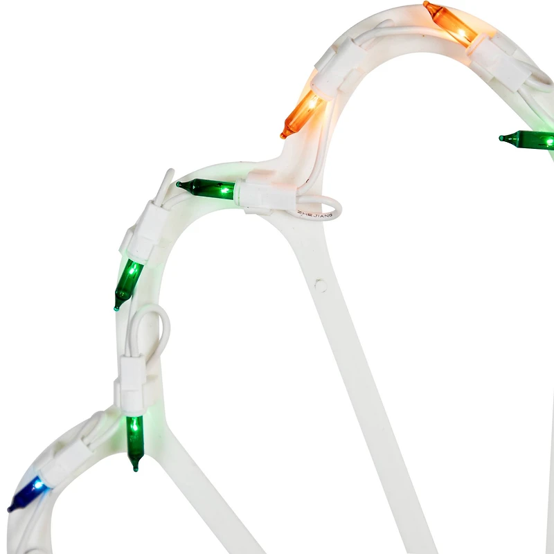 18" Lighted Turkey Thanksgiving Window Silhouette Decoration