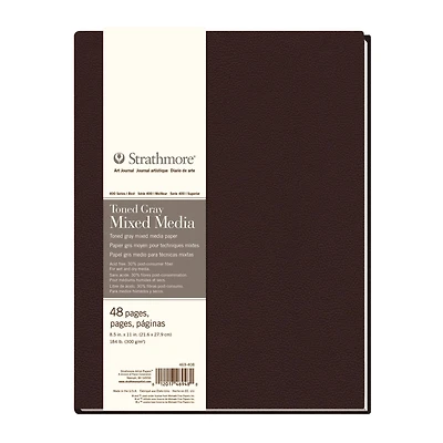 Strathmore® 400 Series Hardbound Toned Gray Mixed Media Art Journal