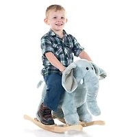 Toy Time Elephant Plush Rocking Animal