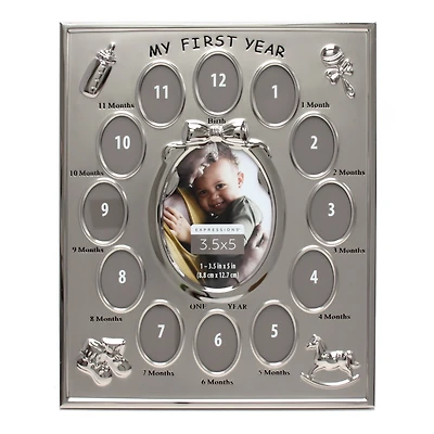 Expressions™ Baby "My First Year" Collage Frame by Studio Décor®