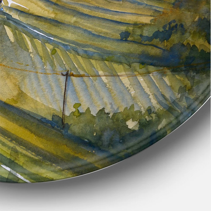 Designart - Vineyard At Dawn In Tuscany Italy