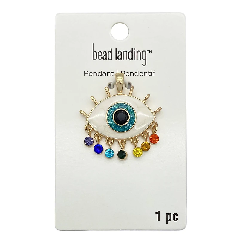 Rainbow Evil Eye Pendant by Bead Landing™