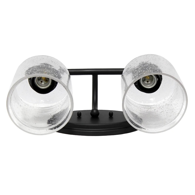 Lalia Home Studio Loft Black Light Metal & Glass Vanity