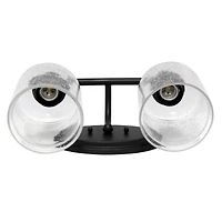 Lalia Home Studio Loft Black Light Metal & Glass Vanity