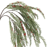 32" Hanging Cypress & Red Berry Deluxe Bush by Ashland®