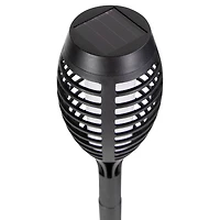 19.75" Black Solar Powered LED Pathway Markers, 4ct.