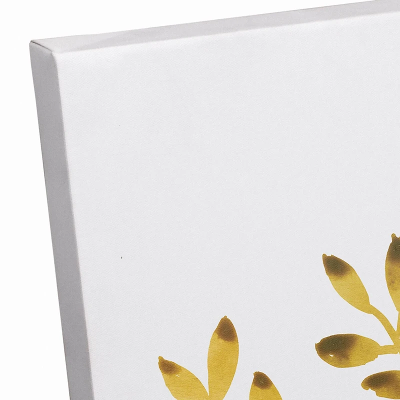 Feathers and Red Flowers 16" x 20" Canvas Wall Art