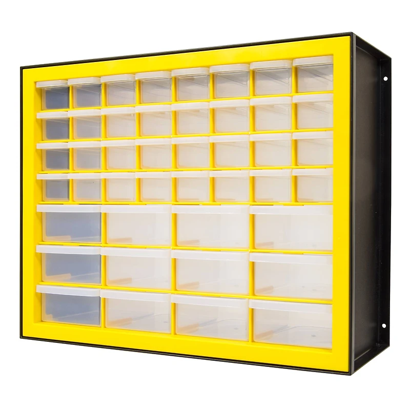 IRIS® Yellow & Black 44-Drawer Parts Cabinet