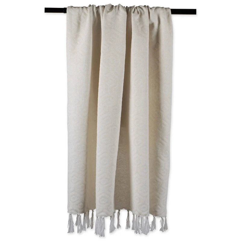 DII® White Hexagon Throw