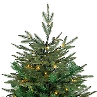 9ft. Pre-Lit Real Touch™ Hudson Fir Artificial Christmas Tree, Warm White LED Lights