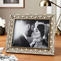 Expressions™ 8" x 10" Gray Lace Overlay Frame by Studio Décor®